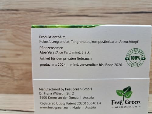 Ansicht von vorne. - Detailansicht von Feel Green Ecocube Aloe Vera Nachhaltig Deal Dealfoxx.de