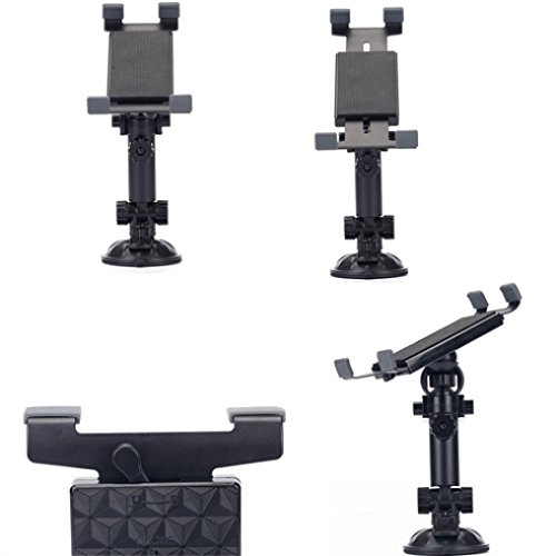 Heavy Duty Premium Car Mount Dash And Windshield Tablet Holder For Samsung Galaxy Tab E Nook 9.6 - Galaxy Tab S2 Nook 8.0 - Galaxy Tab 4 Nook 7.0 - Galaxy Tab 4 Nook 10.1 #TOP5