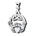 Claddaugh and Trinity Celtic Knot Pendant Sterling Silver
