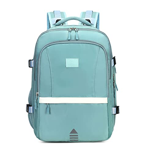 Myhozee Mochila de viaje para mujeres, mochila de mano con equipaje para zapatos, mochila casual para la escuela, mochila para portátil con puerto de carga USB Cover