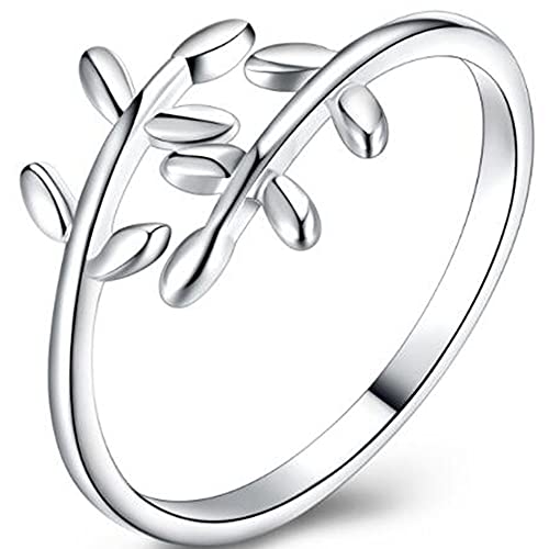Jude Jewelers Stainless Steel Tree Leaf Style Statement Promise Anniversary Ring