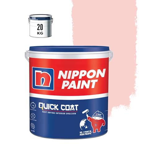 Image of Nippon Paint Quick Coat Interior Emulsion Paint - 20 KG (GYPSY SONG)-Quick Drying, Good Coverage, Low VOC-Paint for Wall, Living Room