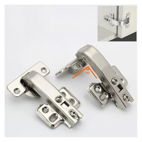 Charnière hydraulique 45 degrés pour porte d'armoire pliante d'angle cuisine x2 - 4