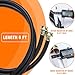6FT Washing Machine Hoses Black Rubber Hot and Cold Water Supply Line, Long Burst Proof 3/4