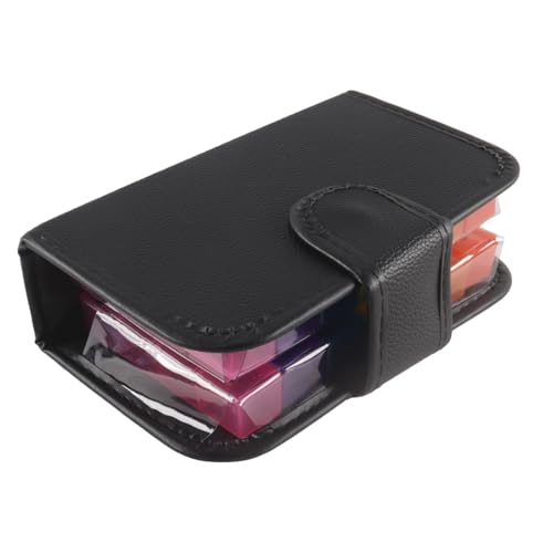 Hoite Pillendose im Taschenformat, wöchentlich, morgens, mittags, abends, nachts, 56 Fächer, Pillendose, Brieftasche, PU für Vitamine, Fischöle