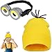 コスプレ 帽子 メガネ ゴーグル 大人 子供 なりきり キャラクター ニット帽 黄色 面白い ハロウィン クリスマス パーティー ユニバ イベント 2点セット