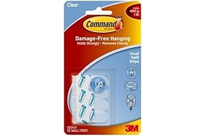 Command Strips Refill Mini Clear, Small, 12-Pack