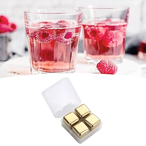 Cubos de hielo reutilizables acero inoxidable (4 unidades) miniatura 2