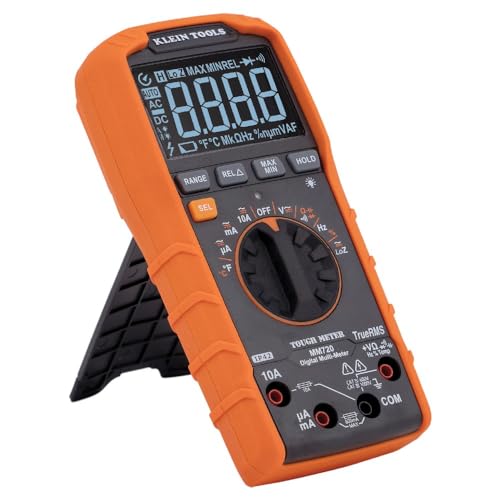 Klein Tools MM720 Digital Multimeter, Auto-Ranging TRMS, Low Impedance (LoZ), 1000V AC/DC Voltage, 10A AC/DC Current, 60 MOhms Resistance - Image 3