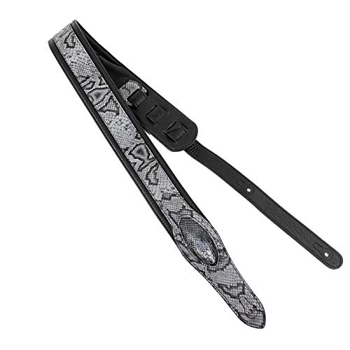 Walker & Williams Sf-106 Slate Grey Python Textured Snake Pattern Strap With Snakehead #TOP2