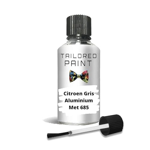 For Citroen 2000-Present Gris Aluminium Met 685 Touch Up Paint With Brush (Touch Up Paint)