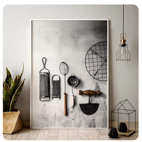 Affiche de cuisine hachoir à herbes impression HD sur toile d'art peinture modulaire