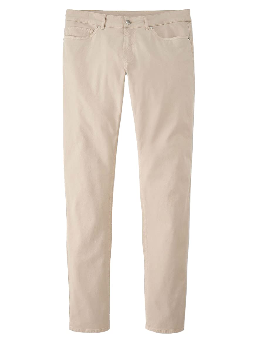 PETER MILLAR Collection Men's Wayfare Five-Pocket Pant in Stone 32 X 32