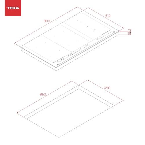 Plaque à induction TEKA IZF 99770 MST 90 cm Connect Wifi Design FullFlex - vue 9