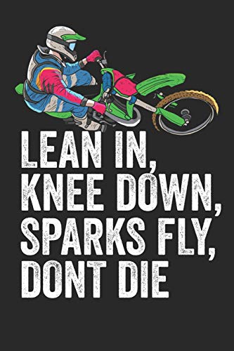 Mein Motorrad Tourenbuch: Dein persönliches Reisetagebuch für Motorrad Touren und Motorrad Reisen ♦ für über 100 Touren ♦ Handliches 6x9 Format ♦ Motiv: Lean in, knee down (German Edition)