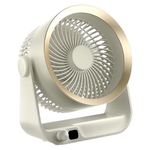 Gramigg Ventilador pequeño recargable de circulación de aire con textura ajustable de 100 velocidades, adecuado para una refrigeración silenciosa y eficiente