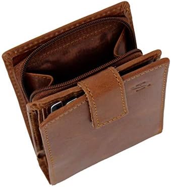Starhide Mens Rfid Blocking Real Leather Billfold Wallet Purse With Side Zip Around Coin Pocket Pouch 1180 Tan Amazon Co Uk Luggage