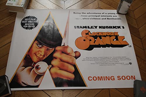 Poster Orange Mécanique 1972 Sublimez votre Salon Cinéphile
