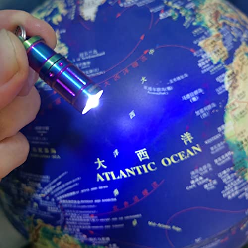 Nitefox E1 Smallest Super Tiny Keychain Flashlight, Mini Bright Key Ring Light Torch For Edc Emergency Dog Walking Sleeping Reading Gift For Student Kids Or Parents (E1-Steel Fire Color) #TOP3