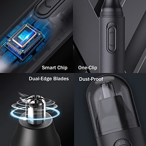 Bcfhyk Nose Hair Trimmer, Rechargeable Ear And Nose Hair Trimmer For Men Women, Usb Electric Waterproof Eyebrow Facial Hair Removal Nose Grooming Garget For Men, Unique Gift For Men, Dad Or Boyfriend #TOP5