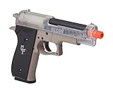 Game Face GFRAP22KTC Recon Spring-Powered Combat Airsoft Pistol Kit, Earth/Clear