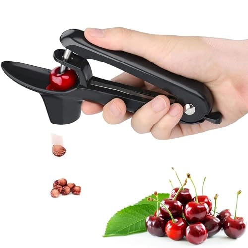 Kirschentkerner,Kirschkernentferne, Kirschentkerner-Werkzeug,Kirschentkerner Entkerner,Edelstahl Entkerner Kirschen,Hand...