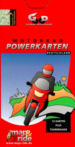 Motorrad-Powerkarte Deutschland - Box. Die Basiskarten für Motorradfahrer. Mit Tourerguide: Unterkünfte, Treffs, Tipps. 1:300000