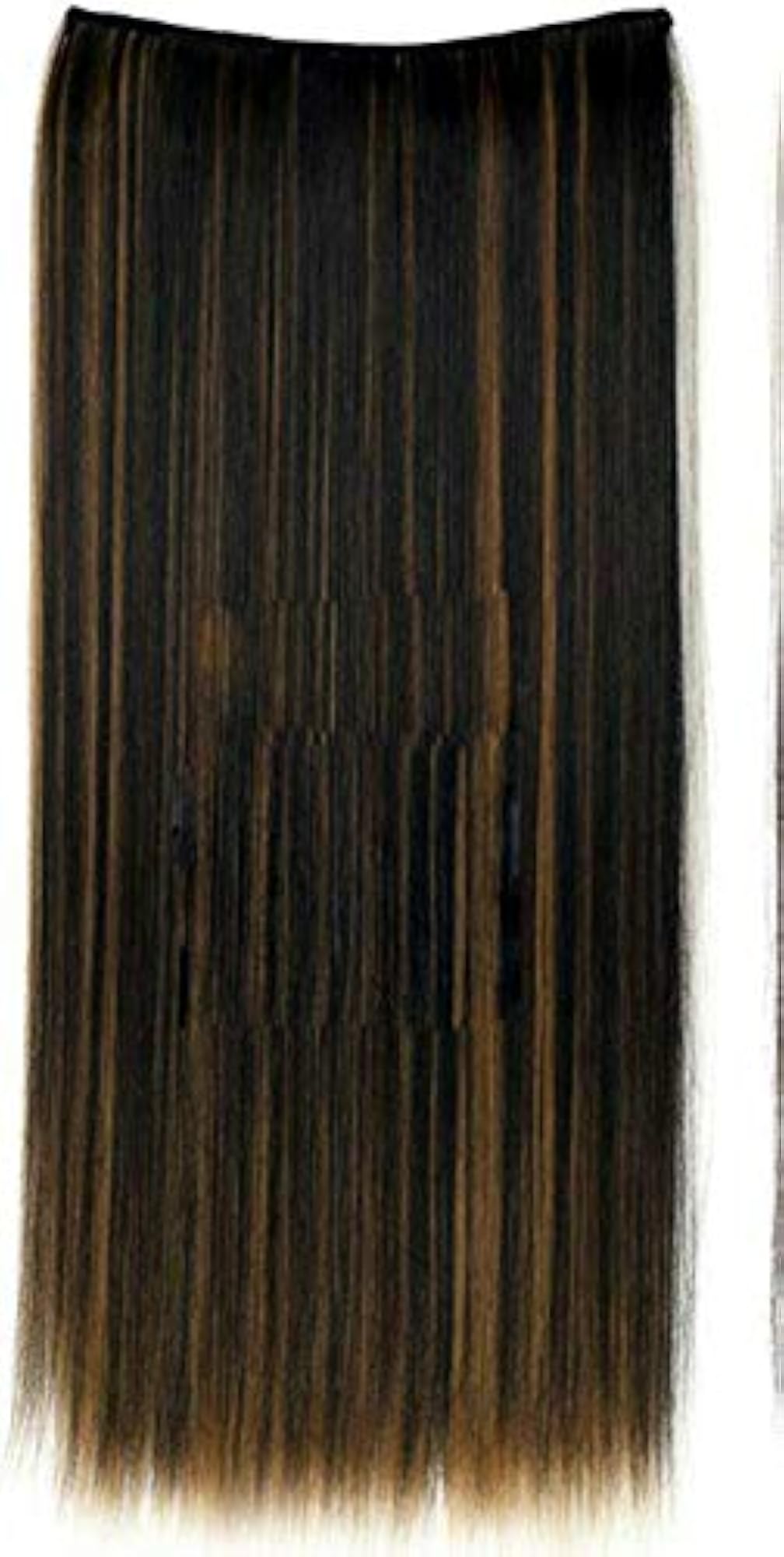 Wavy Straight Long Adjustable Headband Synthetic Hairpiece, Black