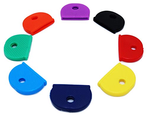 JAM2DAY Pack of 8 Key Cap Covers - Assorted Colours With Soft Rubber Feel