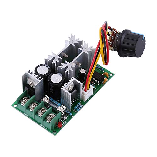 DC10-60V Dc Motor Controller, 20A PWM Motor Speed Regulator Controller with Knob Switch High Power Driver Module Speed Regulator Power 1200W