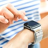 Joycabin Watch Strap Charms Bracelet Charms Watch Strap Charms Bands Metal Trim with Buckle for Apple Watch Series 8 7 6 5 4 3 2 1, 22 millimètres - Image 5