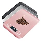 Misurazione accurata: la bilancia da cucina/cibo DEJAF è dotata di sensori ad alta precisione, con un intervallo di pesatura di 1g-5kg: può misurare noci, cereali, frutta, caffè, ecc. e ottenere rapporti di porzione accurati per soddisfare una vita sana..