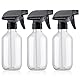 Teyssor Sprühflasche, 3 Stück 300ml Kunststoff Pflanzenwasser Pumpsprühflasche mit Verstellbare Sprühkopf, für Pflanzen, Reinigungslösung, Gartenarbeit, Haus