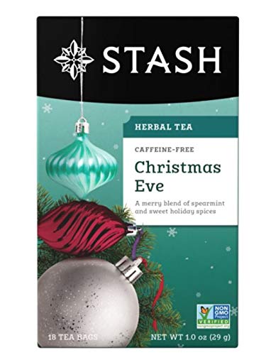Image of Stash Tea Christmas Eve Herbal Tea - Caffeine Free, Non-GMO Project Verified Premium Tea with No Artificial Ingredients, 18 Count (Pack of 6) - 108 Bags Total