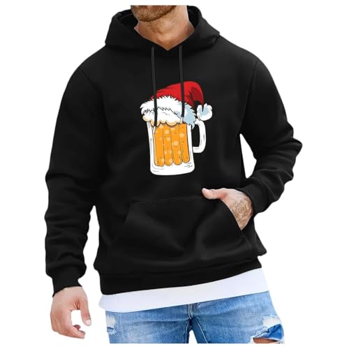 Bier Weihnachtspullover 23 Weihnachtspullover Herren Lustig Weihnachtsmann Bier Druck Hoodie...