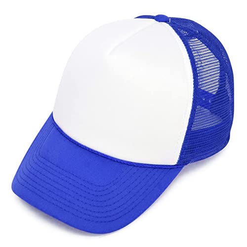 Image of MR.R Sublimation Blanks Polyester Mesh Cap Mesh Hat Two Tone Trucker Summer Mesh Cap with Adjustable Snapback,2pcs per Pack