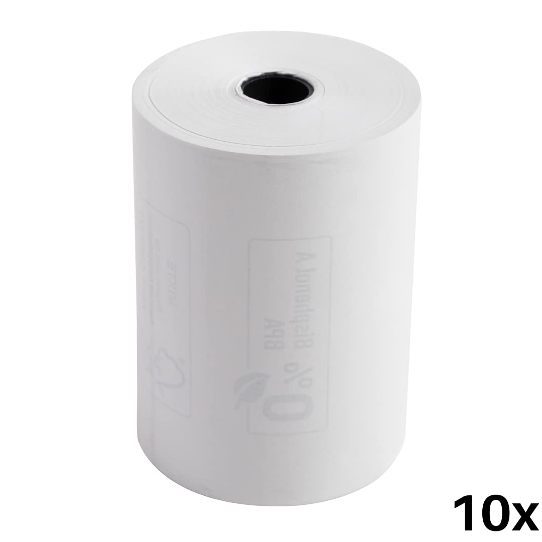 Exacompta Bobines pour balance 80 mm x 56 mm 48g/m² sans BpA Blanc 44 m