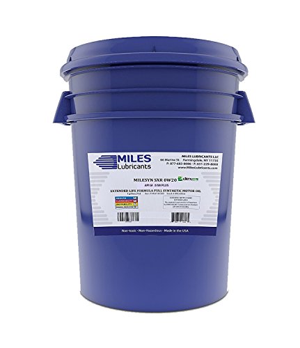 MILES LUBRICANTS SXR 0W20, Full Synthetic, API GF-6/SN Plus, 5 Gallon Pail, MSF100503