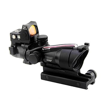 TA02 ACOG 4倍率 + RMR トリジコン スコープ レプリカ Amazon.co.jp: TA02：ACOG タイプ レティクル発光 4倍スコープ