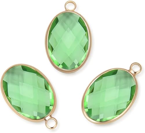 Miniatura 10 de Adabele Colgante de gota de piedra natal de oro de 0.709 in de grado A para aretes personalizados, pulseras, collares, tobilleras, llavero,