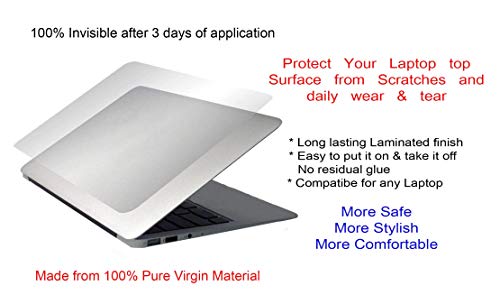 Image of Saco Vinyl Laptop Skins - Matte, Compatible for HP Victus 16.1 inch Gaming Laptop (Top Guard) - Transparent