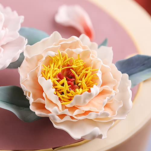 Sk 5-Piece Peony Fondant Cutters Set Sugarcraft Modeling Tools Kit For Cake Decoration Green #TOP6