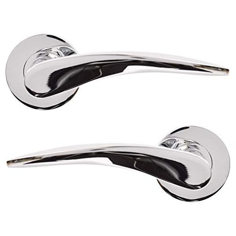 Jigetch JTC2020 Vecta Polished Chrome Door Handles Cover