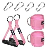 VBNING Ankle Straps for Cable Machines and Exercise Handles — Replacement Fitness Equipment for Strength Trainer. Gym Attachments for Leg Extensions, Heavy Duty Working Out Handles Accessories.