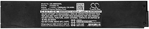 Cameron Sino Battery for AMX MVP Touch Panels, MVP-8400, MVP-8400 Modero ViewPoint Touc, MVP-8400i PN:AMX FG5965-20 3600mAh / 26.64Wh