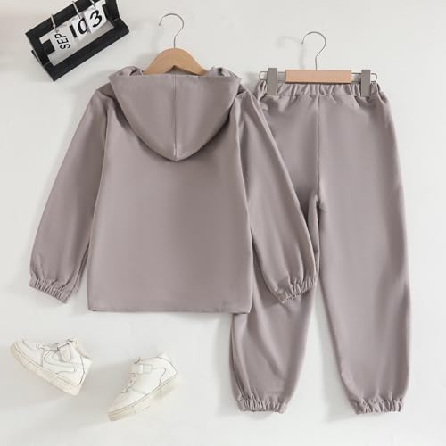 Image of Kids Boys Clothes Color Blocking Hoodie Sweatshirts and Pant 2Pcs Fall Outfits Set Size 5-10