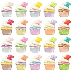 30pcs-Flatback Bowknot Cake Cabochons-22.5x17.5x9.3mm