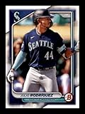 2024 Bowman #90 Julio Rodriguez Seattle Mariners Official MLB Baseball Card in Raw (NM or Better) Condition
