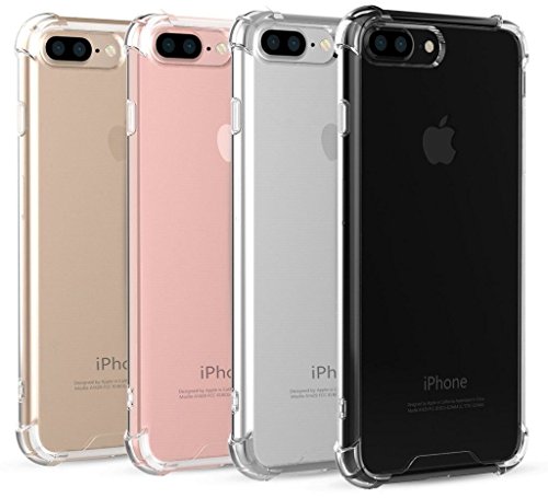 CAPA PARA CELULAR IPHONE 8 PLUS 5.5 BORDA ANTI IMPACTO TPU TRANSPARENTE