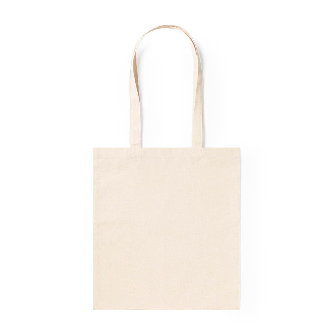 Bolsa de Tela de Algodón Natural 37 x 41 cm con Asas Largas | Tote Bag Reutilizable para la Compra | Bolsa de Tela Multiusos | Disponible en Packs de 10, 25 o 50 Unidades